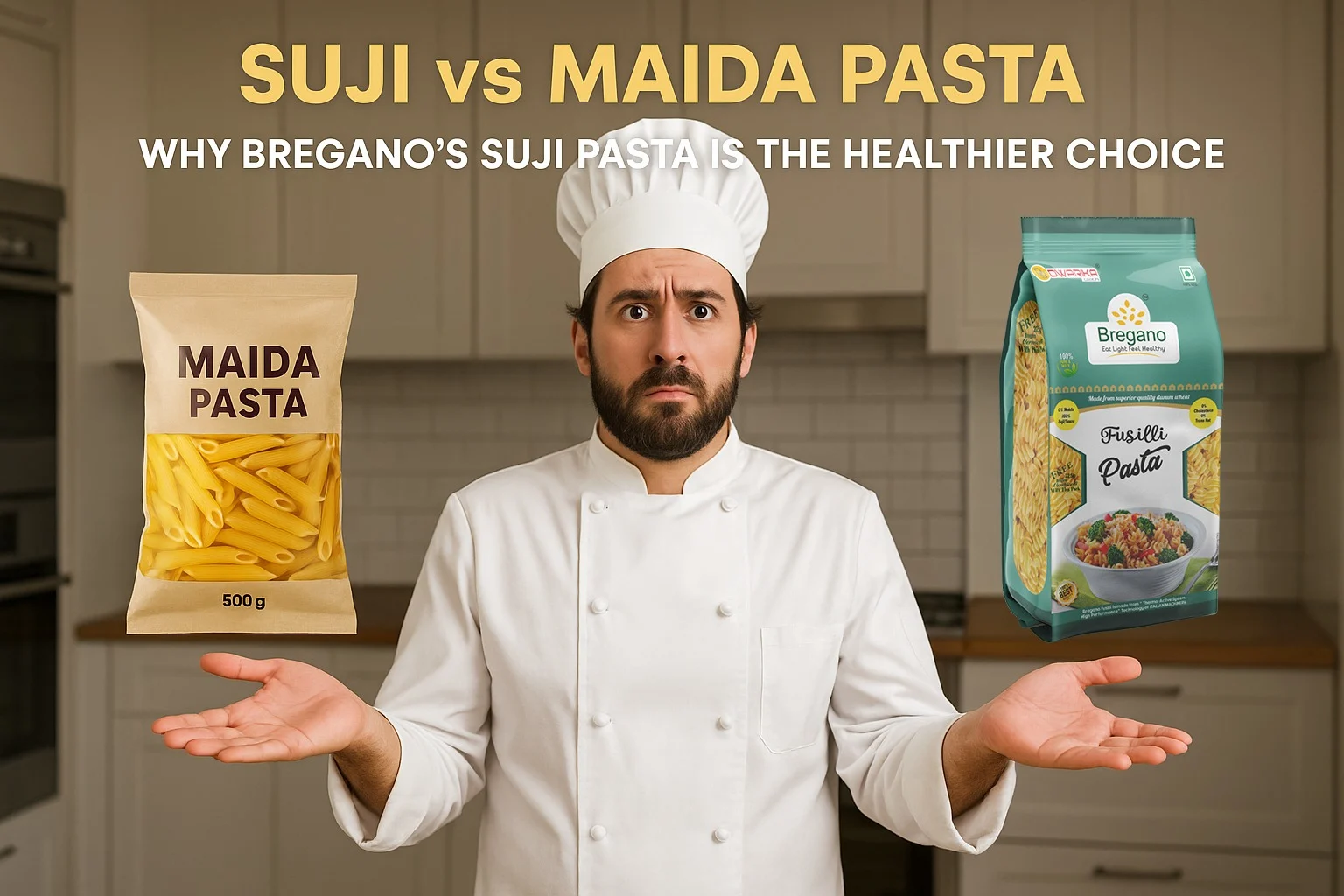 Suji vs Maida Pasta: Why Bregano’s Suji Pasta Is the Healthier Choice