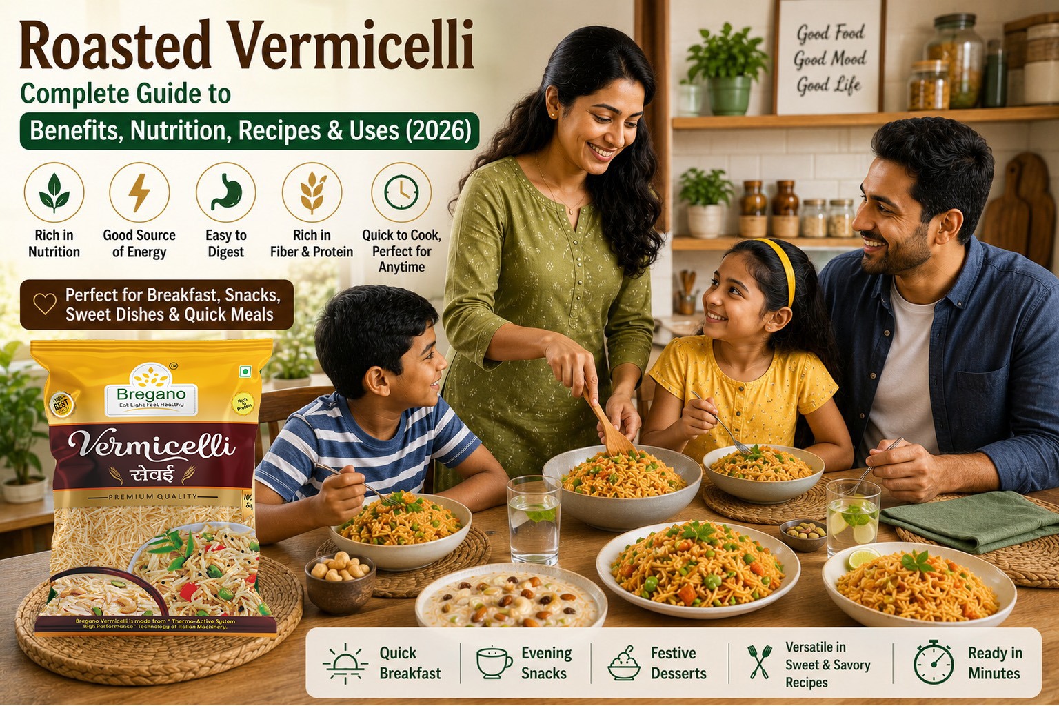 Roasted Vermicelli: Complete Guide to Benefits, Nutrition, Recipes & Uses (2026)