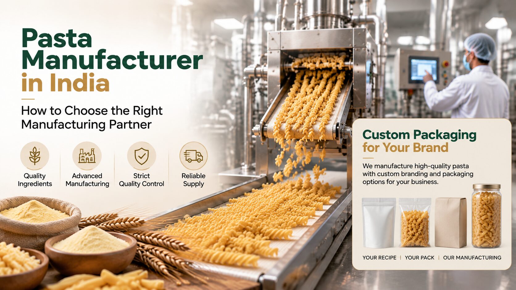Pasta Manufacturer in India: How to Choose the Right Manufacturing Partner
